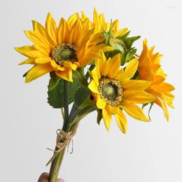 Decorative Flowers Simulated Flower Sunflower Wedding Venue Layout Desktop Decorations El Home Decoration Holiday Gifts