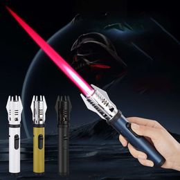 Planet Lightsaber Butane Without Gas Lighter 360° Use Metal Outdoor Windproof Turbine Torch Jet Lighter Gun BBQ Welding Cigar Tool