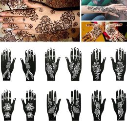 Tattoos Professional Wedding Tool Hand Foot Temporary Tattoo Henna Stencil Body Art Sticker Tattoo Stencil Template