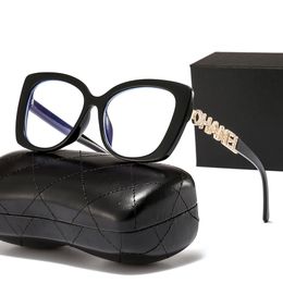 Luxury Sunglasses Reading Glasses Designer Men Women Chanells 1 Quality Cat Eye Pearl for Daily Wear Read Glasses.