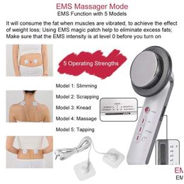 Face Care Devices 3 In 1 Trasonic Cavitation Fat Burn Slimming Hine With 200G Cellite Cream Anti Set Ems Body Masr Drop Delivery Hea Ot8Fo