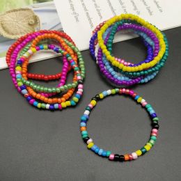 Strands Colourful Rice Beads Bracelet Set Summer Beach Friendship Bracelets Handmade Boho Jewellery Gift For Friend Bracelet