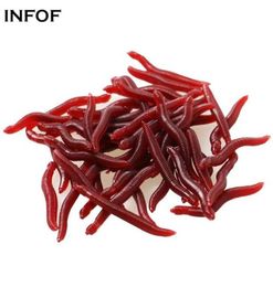 INFOF 200pcspack Finesse Worm Soft Baits 35cm02g Soft Fishing Lure Bass Carp Fishing Bait Artificial Earthworms4272554