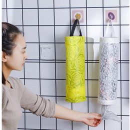 Storage Bags Wall Hanging Portable Garbage Bag Home Kitchen Plastic Finishing Extraction