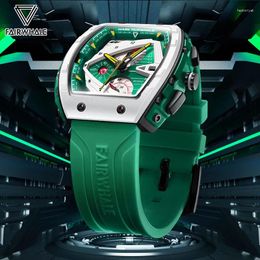 Armbanduhr Mark Fairwhale 5690 Luxus Quarz Herren Watch Fashion Sport wasserdichte hintere lichtmänner Armband Kalender Date Männliche Uhr Reloj Reloj