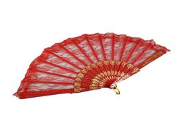 Ladies Folding Lace Hand Fan Party Favour Personalised Fans of Old Wedding Decor For Home Decoration Ornament Dance Accessories9452000