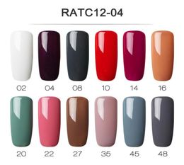 Varnish 12PCSLOT ROSALIND Gel Nail Polish Set for Nails 7ML UV Pure Colors Set Semi Permanent Nails Art for Manicure Set Gel7838806