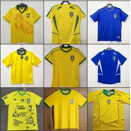 Soccer Jerseys 1970 Brazil Home Jersey Pele Commemorative Edition Football Jersey Brazil Series Jersey