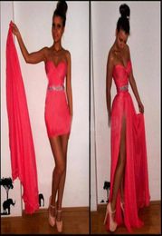 In Stock Strapless Prom Dresses Cheap Sexy Two Pieces Dresses Floor Length Cocktail Dresses Dhyz 025210136