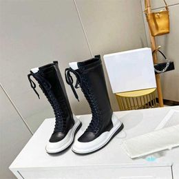 Designer Women Motorcycle Boots Comfortable Leather Elastic Fashion Knee Height Booties