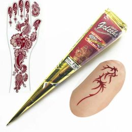 Inks Paste Sticker Art Indian Henna Body Tattoo Temporary Henna Mehandi Ink 3 Colours Temporary Tattoo Herbal Henna Cones Body Art