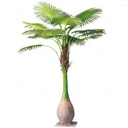 Decorative Flowers Simulation Wine Bottle Coconut Tree Fake Large Indoor And Outdoor Frp Green Plant Ornaments Bonsai