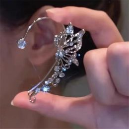 Earrings Exquisite Sparkle Zircon Butterfly Earrings Fashion Women Elf Earrings No Pierced Ear Cuffs Party Jewellery Valentine's Day Gifts