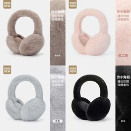 Soft Muffs Plush Warmer Winter Warm Earmuffs for Women Men Fashion Solid Earflap Outdoor Cold Protection Ear-muffs Ear Cover 231214