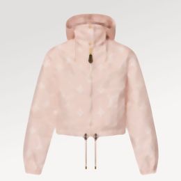 L 1AFME4 Mahi na Mono Gramme Anti Colour pattern hooded jacket Letter Nylon Women Jacket Tops Long Sleeve Jackets Coats Casual Sporty Hooded Womens Jackets