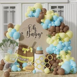 Party Decoration Balloon Garland Arch Kit Macaron Brown Blue Yellow Baby Shower Birthday Wedding Supplies Kid Toy Decorations