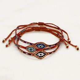 Strands YASTYT Turkish Evil Eye Bracelet Fashion Jewelry Miyuki Seed Beaded Strap Simple Bracelets for Women Jewellery Gifts