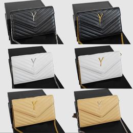 Designer bag crossbody shoulder bags luxury handbags real leather envelope messenger bags black classic quilted simple trendy bolso de diseno te032