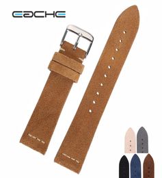 Eache Suede Leather Watch Band Sell Beige Light Brown Dark Brown Beige Green Black Grey Watch Straps 18mm 20mm 22mm Y190523016786216