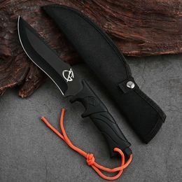 Outdoor Cutter, EDC Convenient with Jacket, Fixed Blade, Multi-purpose Camping Tactical Knife and Survival Knife, BBQ Knife
