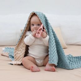 sets Soft Fleece Baby Blanket Newborn Swaddling Towel Cotton Quilt Infant Bedding Swaddle Wrap Crib Bed Stroller Blanket
