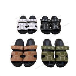 Classic Men designer Mules suede leather Sandal luxury women Sliders Flip Flops Flat Sandals for Beach Comfort Calfskin Clogs pool slides plus size 35-45