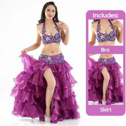 Stage Wear Belly Dance Costumes For Adult Women Performances Costume And Bra Training Skirt Clothing Accessories