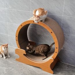 Scratchers Cat Wheel Running Cat Claw Treadmill Brake Exercise Roller Silent Claw Board Can Be Replaced Pet Items