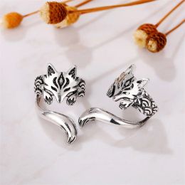 Earrings CAOSHI Exquisite Animal Fox Ear Cuffs for Daily Life Fashion Female Accessories Stylish Clip Earrings Fake Piercing for Women