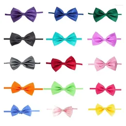 Dog Apparel 5Pcs Kid Bowtie Boys Grils Baby Toddler Bow Tie Fashion Solid Colour Butterfly Party Pet Cat Formal Adjustable Necktie