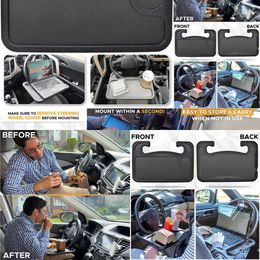 New New Charger Steering Wheel Portable Car Laptop Computer Desk Mount Stand Coffee Goods Tray Board Dining Table Holder Accessories