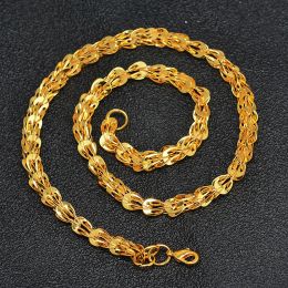 Necklaces Dubai Arab Ethiopia Gold Colour Phoenix tail necklace Chain For Women Party gifts Jewellery Necklace Eritrea Chunky Luck Chain