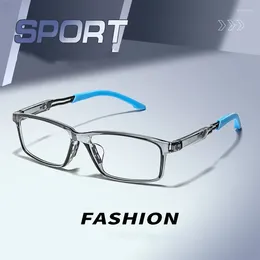 Sunglasses Frames 2024 Fashion Eyewear Retro Square TR Basketball Sports Eyeglasses Myopia Optical Prescription Glasses Frame For Men Oculos