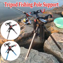 Rods Portable Fishing Rod Support Tripod Telescopic Fishing Pole Stand Holder Tackle Accessories Collapsible Carp Fish Rod Bracket