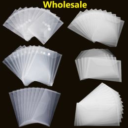 Bags 30100pcs Wholesale Plastic Folder Bags For Storage Dies Stamps Organizer for Documents Holders Transparent Bags Factory Price