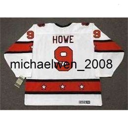 Kob Weng GORDIE HOWE 1980 Wales CCM Vintage All Star Custom Any Name&No. Hockey Personalised Jerseys