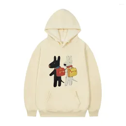 Men's Hoodies Gaspard And Lisa Friend Afterschoo Baby Graphic Print Hoodie Men Women Vintage Casual Sweatshirt Male Funny Cartoon