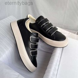 The Row H The Shoes Mary shoes Runway Leather Sneakers Round Toe Rubber Sole Hook Loop Casual Style Plain Leather Maryh Laceup New Season Fashion Trainers Origi