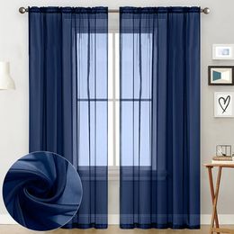 Tulle Mesh Sheer Curtain Shutter Screening Yarn Voile Room Door Valance Drape Smooth Soft Draperies Home Decoration 140260cm 240416