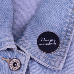 Book Enamel Pins Romantic Storey Film Brooches Lapel Badge Creative Personlity Pin Accessories Gift for Fans S2