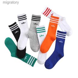 Men's Socks Mens and womens striped cotton socks new collection 2023 yq240423