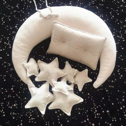 Pillow 1set Onemonthold Baby Souvenirs Throw Pillow Photo Accessories Newborn Photography Props Star Moon for