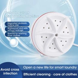 Machines Mini Washing Hine Usb Rotating Turbine Portable Washing Hine for Socks Underwear Wash Dishes for Travel Home Business Trip