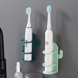 toothbrush Nonperforated Toothbrush Holder Cactus Electric Toothbrush Storage Rack Wallmounted Waterproof Draining Toothbrush Hanging Rack