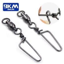 Accessories Fishing Snap Swivels Fishing Accessories Ball Bearing Swivels Snap Fishing Equipment Quick Connect Fishing Lures Stainless Steel