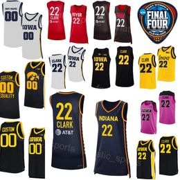 Indiana Fever College Basketball 22 Caitlin Clark Jersey 2024 Final Four Iowa Hawkeyes 45 Hannah Stuelke 20 Kate Martin 3 Sydney Affolter Molly Davis Man Woman Youth