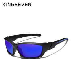 Sunglasses KINGSEVEN Fashion Cycling Polarized Sunglasses Men Luxury Brand Designer Vintage Driving Sun Glasses Male Goggles Shadow UV400