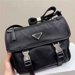 Tote bag high definition Parachute Nylon Mother and Child Oxford Cloth Inverted Triangle Single Crossbody Multi compartment Lightweight Change Postman
