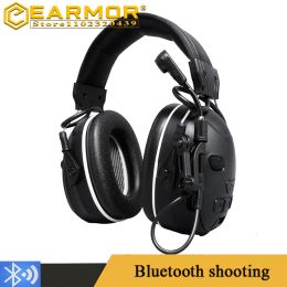 Accessories Earmor C51 Bluetooth Noise Cancelling Headphones Military Shooting Earmuffs Nrr26 Tactical Active Headphones Hearing Protection