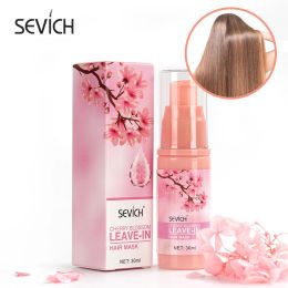 Treatments Sevich 30ml Smoothes Cherry Blossom Leavein Hair Mask Repair Damaged Amino Acid Hair Essence Nourishing Hair Care Serum